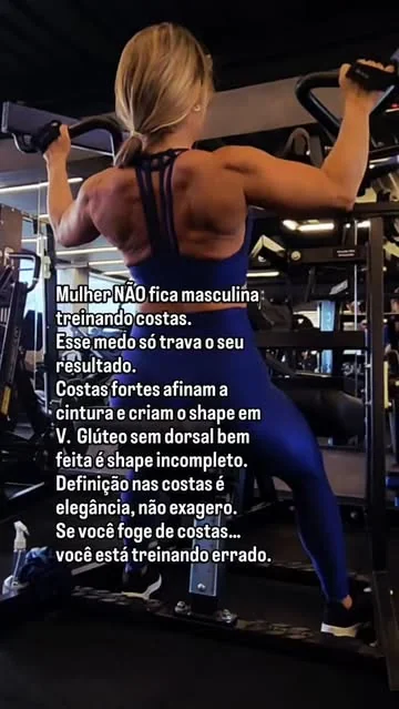 cristianneoficial Instagram post about Treino de costas feminino
