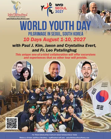 crystalinaevert Instagram post about World Youth Day pilgrimage