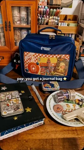 cupsandthoughts Instagram post about Journaling bag promotion