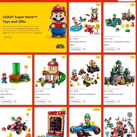 _dadthatgames Instagram post about Mario LEGO sets