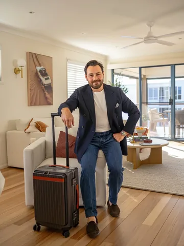 dailytouchofclass Instagram post about Travel luggage