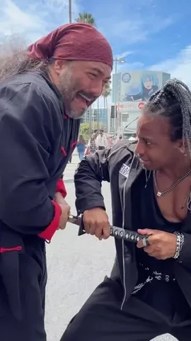 dance10fikshun Instagram post about Sword skills demonstration