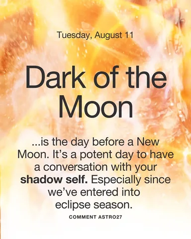 daniellelaporte Instagram post about Dark of the moon reflection