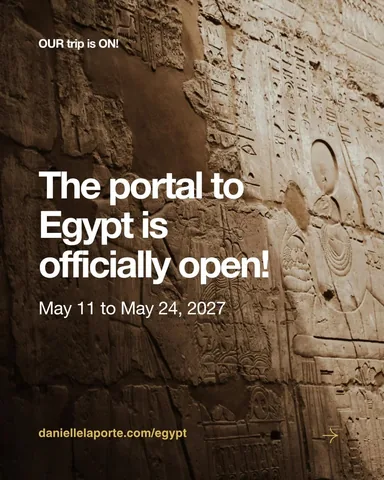 daniellelaporte Instagram post about Egypt pilgrimage