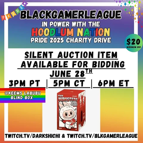 darkshichi Instagram post about Charity auction