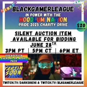darkshichi Instagram post about Charity auction