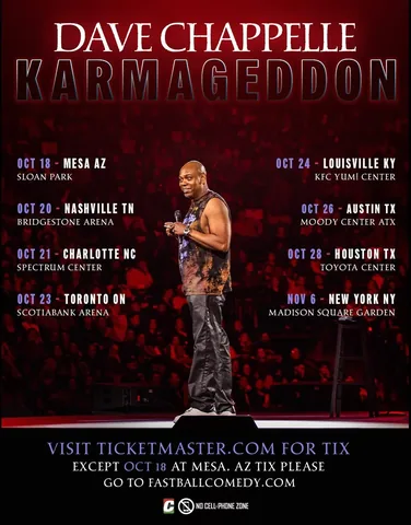 davechappelle Instagram post about Upcoming event