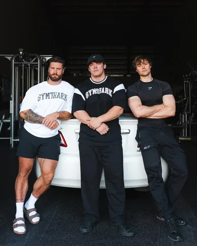 davidlaid Instagram post about Gymshark collaboration