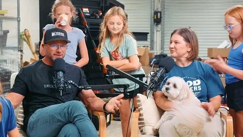 dbusby Instagram post about Podcast behind the scenes