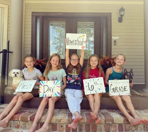 dbusby Instagram post about Homeschooling