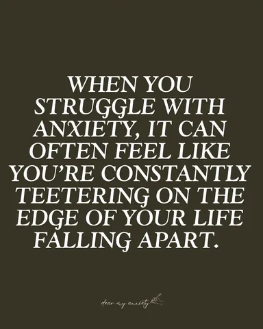 dearmyanxiety Instagram post about Anxiety support
