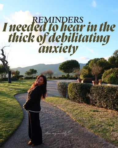 dearmyanxiety Instagram post about Debilitating anxiety