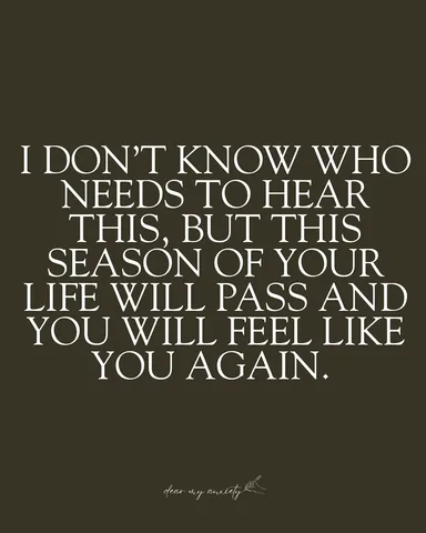 dearmyanxiety Instagram post about Mental health recovery