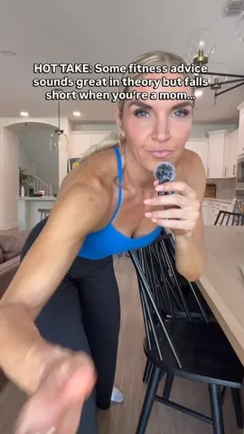 deliciouslyfitnhealthy Instagram post about Realistic fitness advice for mothers