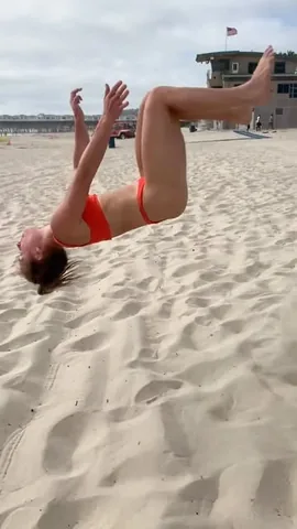 demibagby Instagram post about Gymnastics stunt