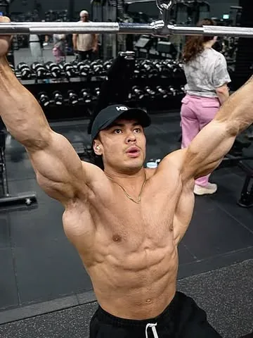 devinbernardo Instagram post about Fitness posing
