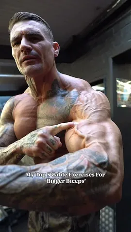dickersonross Instagram post about Cable biceps workout