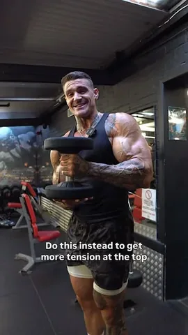 dickersonross Instagram post about Biceps training technique