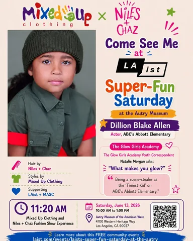 dillionblakeallen Instagram post about Children’s fashion event