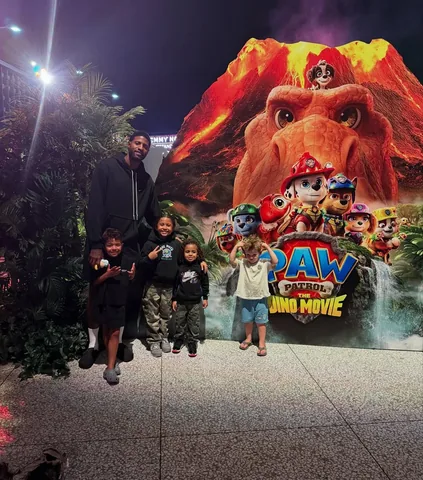 dillionblakeallen Instagram post about Paw Patrol: The Dino Movie