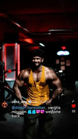 dinesh_narayanan_ Instagram post about Bodybuilding comeback