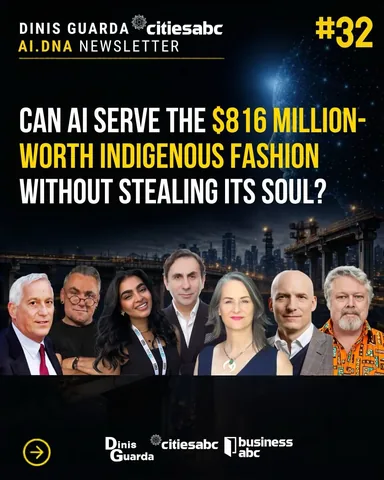 dinisguarda_ Instagram post about AI and Indigenous fashion