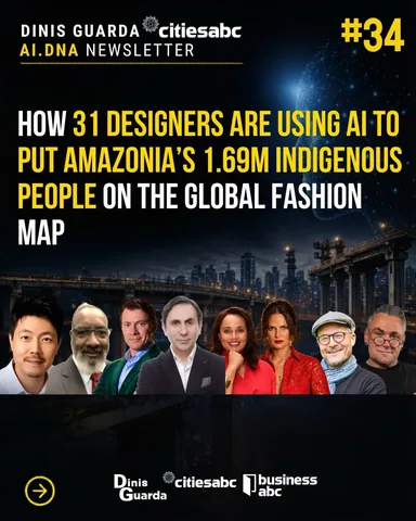 dinisguarda_ Instagram post about AI and Indigenous fashion