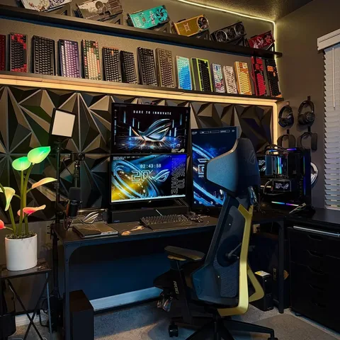 dinocornel Instagram post about Gaming setup showcase