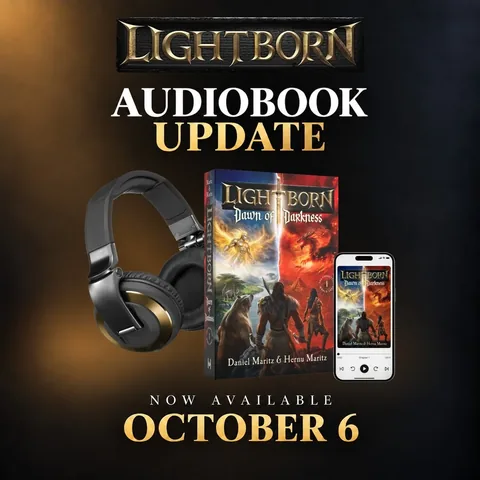 dlm_christianlifestyle Instagram post about Lightborn audiobook update