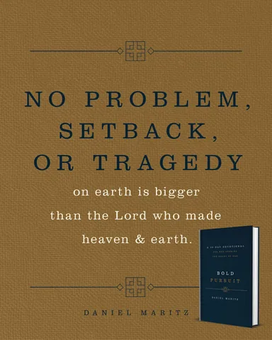 dlm_christianlifestyle Instagram post about Bold Pursuit book promotion
