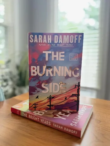 downtogetthefictionon Instagram post about The Burning Side giveaway