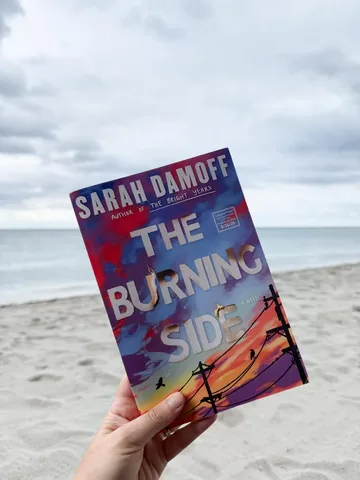 downtogetthefictionon Instagram post about The Burning Side book club selection