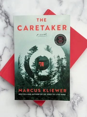 downtogetthefictionon Instagram post about The Caretaker book club selection