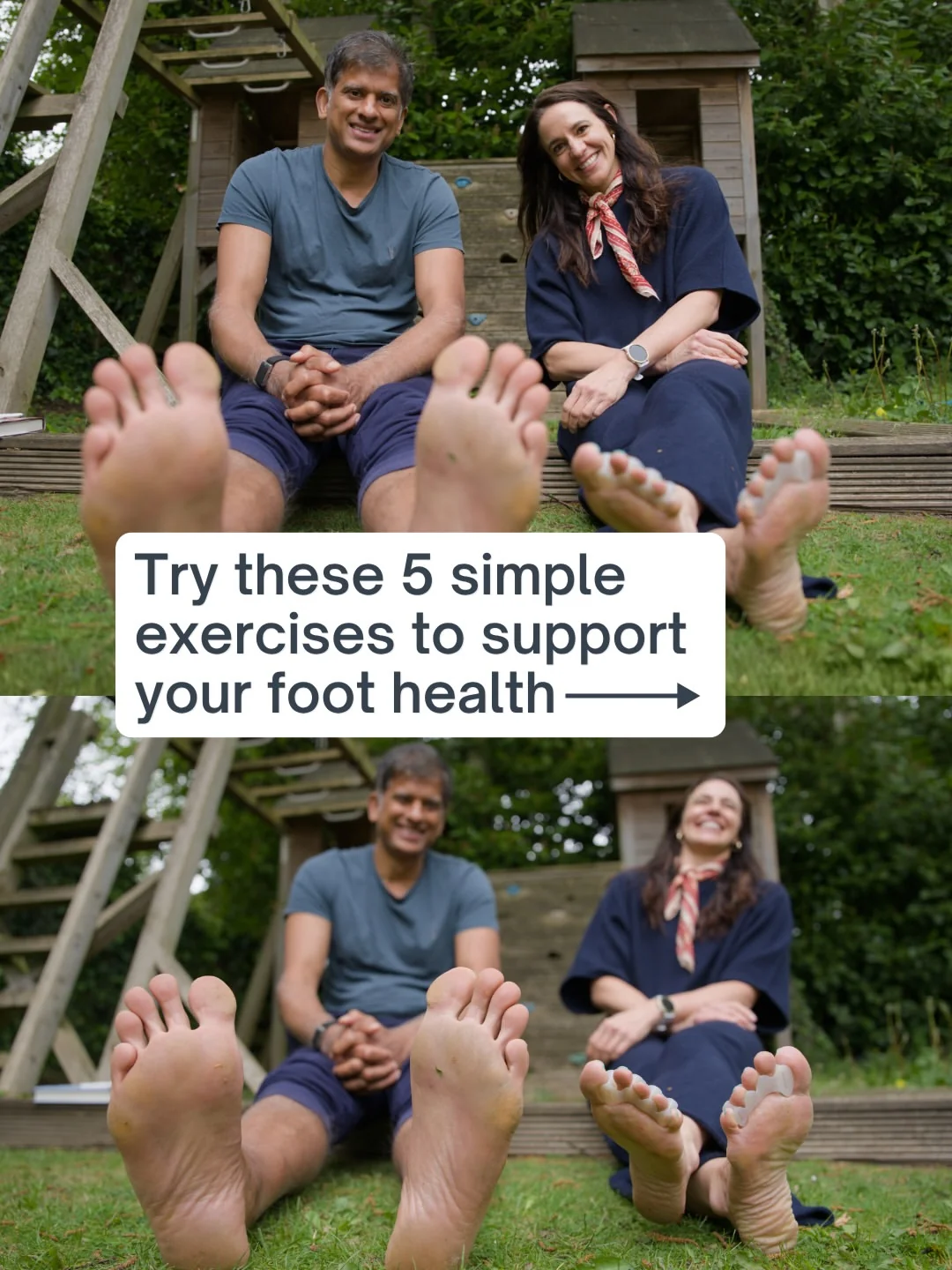 drchatterjee Instagram post about Foot health