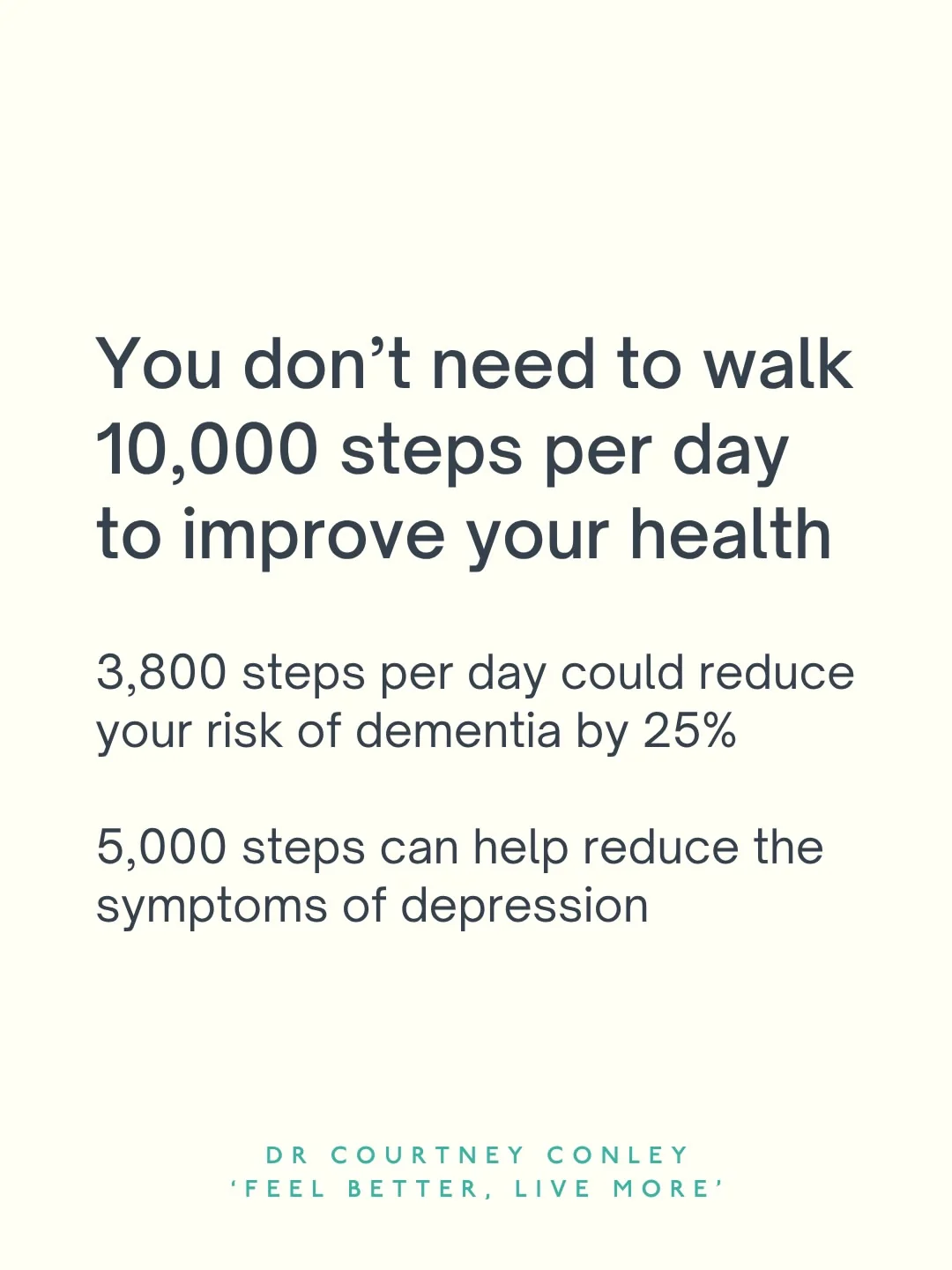 drchatterjee Instagram post about Walking and health