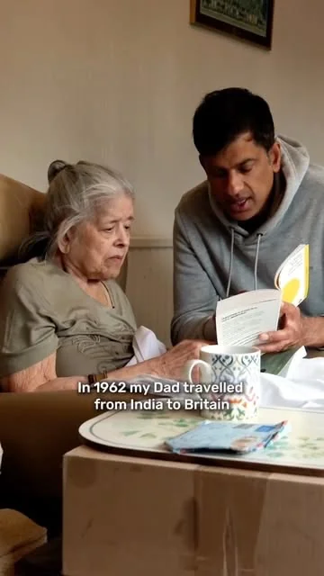 drchatterjee Instagram post about Family and book publication