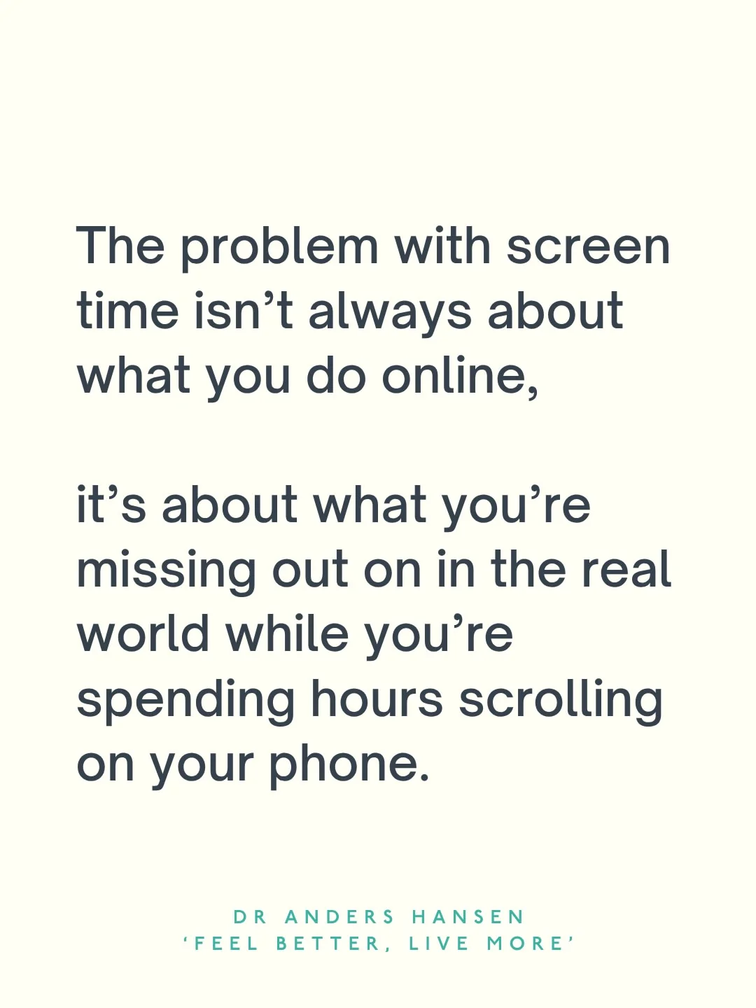 drchatterjee Instagram post about Screen time and mental health