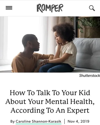 dr.christina_ Instagram post about Mental health conversations with children