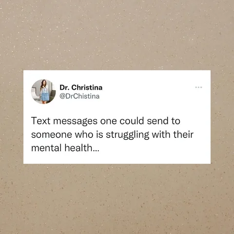 dr.christina_ Instagram post about Supporting someone with mental health difficulties