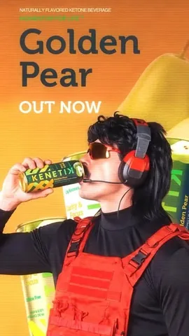 drdisrespect Instagram post about Kenetik Golden Pear launch
