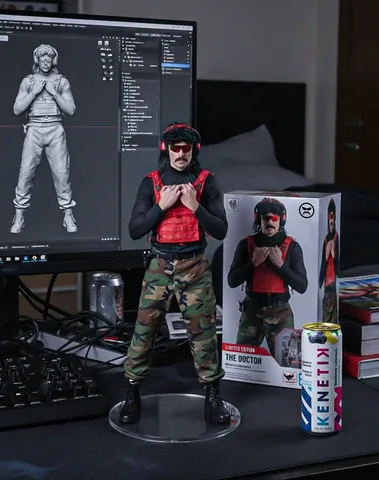 drdisrespect Instagram post about Luxury car display