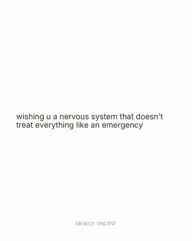 dr.kellyvincent Instagram post about Nervous system hyperarousal