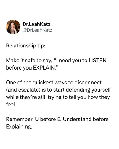 dr.leahkatz Instagram post about Empathy in conflict