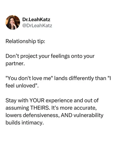 dr.leahkatz Instagram post about Healthy communication