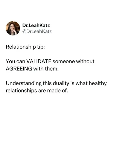 dr.leahkatz Instagram post about Emotional validation
