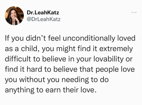 dr.leahkatz Instagram post about Self love and healing