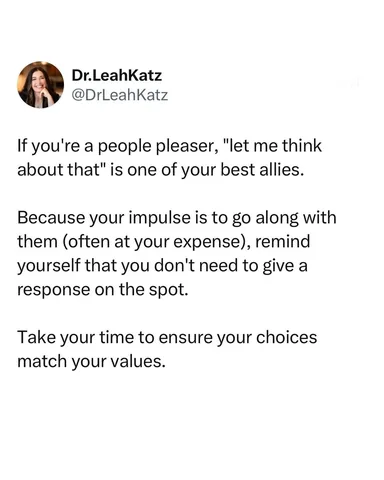 dr.leahkatz Instagram post about Assertive communication
