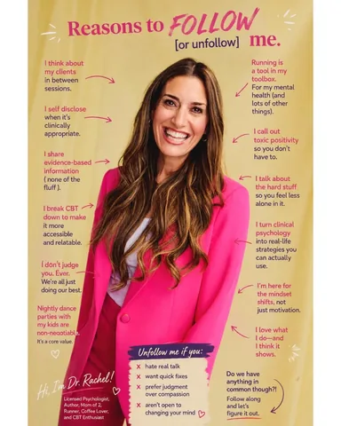 drrachelnyc Instagram post about Author and book positioning