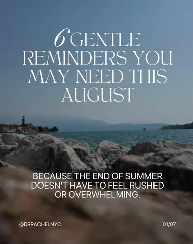 drrachelnyc Instagram post about Seasonal self care