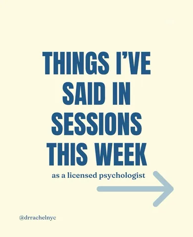 drrachelnyc Instagram post about Therapy guidance